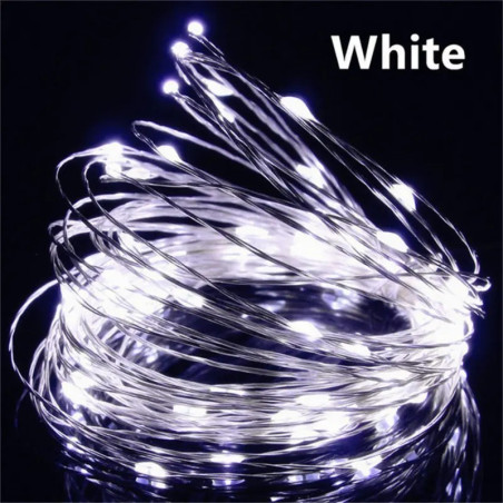 Instalație LED șir 50 metri, 400LED-uri, alb, tip banda cu led turnat, EnGross