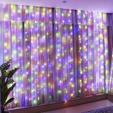 Instalație LED șir 30 metri, 300LED-uri, multicolora, tip banda cu led turnat, EnGross