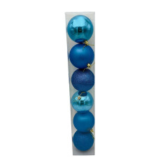 Set 6 Globulețe de Crăciun, 3modele in Set, 47.5×8×8cm,...