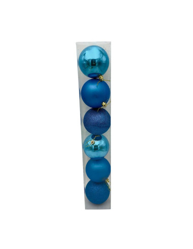 Set 6 Globulețe de Crăciun, 3modele...