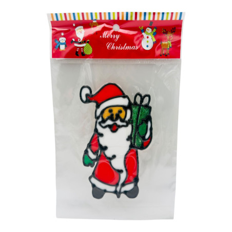 Sticker decorativ pentru Craciun, din silicon, diverse modele, 19×15cm, en-gros