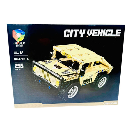Joc de construcție pentru baieti Masinuta utilaj, diverse modele, +290piese, 36×29×5cm, +6ani, en-gros