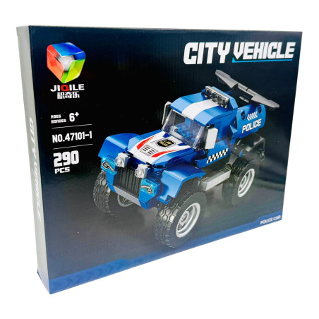 Joc de construcție pentru baieti Masinuta utilaj, diverse modele, +290piese, 36×29×5cm, +6ani, en-gros