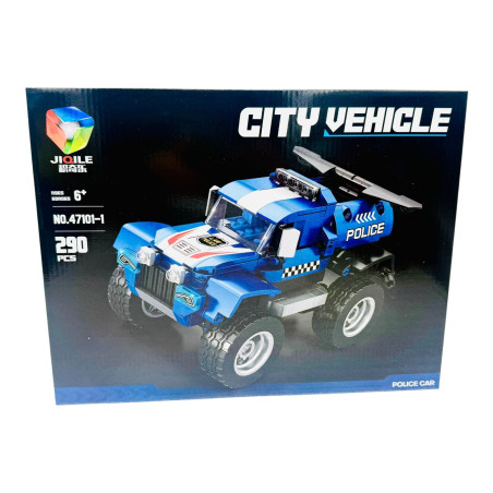 Joc de construcție pentru baieti Masinuta utilaj, diverse modele, +290piese, 36×29×5cm, +6ani, en-gros