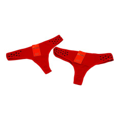 Chilot Tanga Rosu pentru dama, model cu bulinute, en-gros