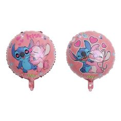 Balon din folie metalizata, figurine animate, cu bat pentru sustinere, 44.5×50cm