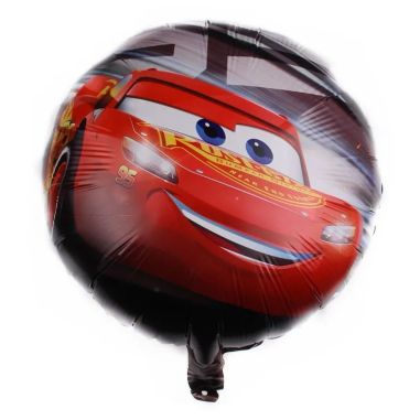 Balon din folie metalizata, figurine animate, cu bat pentru sustinere, 44.5×50cm
