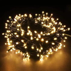 Instalație tip șir cu 400 LED-uri, 50 metri, galben/alb,...