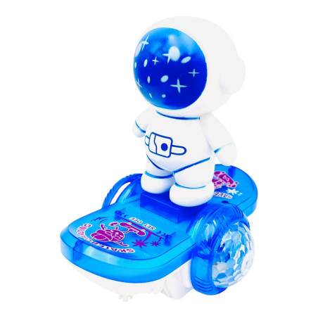 Astronaut pe skateboard, cu sunete si lumini, Scooter Space, 16×14.5×13.5cm, +3ani, en-gros