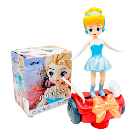 Papusa pe hoverboard cu sunete si lumini, 14.5×12.5×10cm, +3ani, en-gros