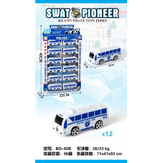 Set 12 autobuze de politie Swat Pioneer, 40×22×3.5cm,...
