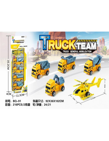 Set 5 vehicule de constructii, Truck...