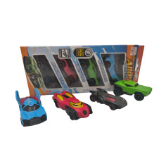 Set 4 Masinute de metal Alloy Racing Car,...
