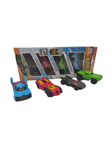 Set 4 Masinute de metal Alloy Racing...
