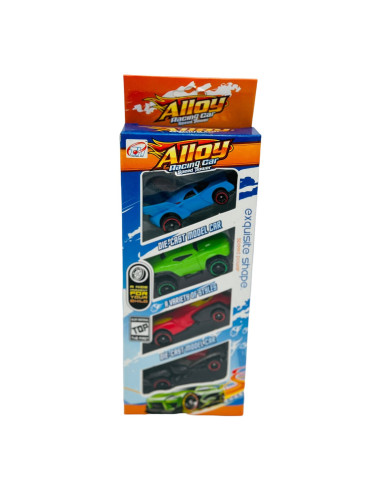 Set 4 Masinute de metal Alloy Racing...