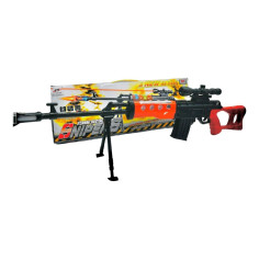 Pusca de jucarie cu sunete si lumini Snipers, 85cm,...
