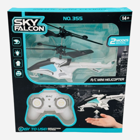 Elicopter cu radio-comanda, cu senzor, incarcare USB, 23×21×4cm, +3ani, en-gros