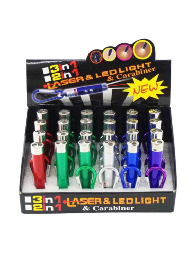 Breloc 3in1 cu lanterna si laser, cu...