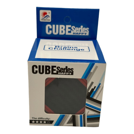 Cub Rubik fete inegale, color line, black line, 5.5×5.5×5.5cm, +3ani, en-gros