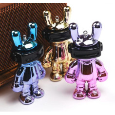 Breloc Accesoriu cu figurina Iepuraș cu ochelari VR,...