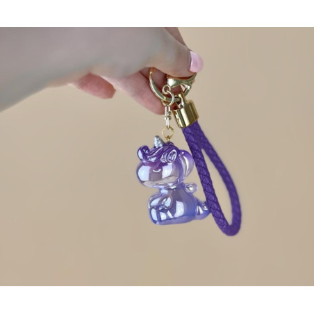 Breloc Accesoriu cu figurina din silicon model Unicorn Adorabil, diverse culori, en-gros