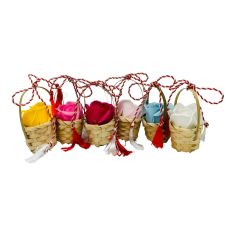 Aranjament Cosulet cu Trandafir de sapun 11.5×6cm, diverse culori