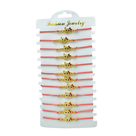 Set 12 Bratari reglabile Martisor, Pisicuta Dragalasa, model 2025, en-gros
