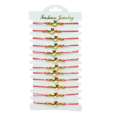 Set 12 Bratari reglabile Martisor, Ghiocel Norocos, model 2025, en-gros