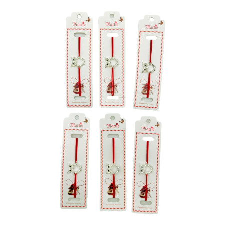 Set 24 de Bratari Martisor, Bufnita Inteleapta, snur rosu elastic, model 2025, en-gros