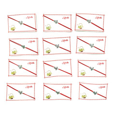 Bratara reglabila Martisor, snur elastic, Broscuta...