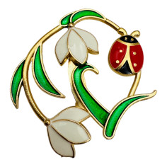Brosa Martisor en-gros marime medie, aranjament floral cu...