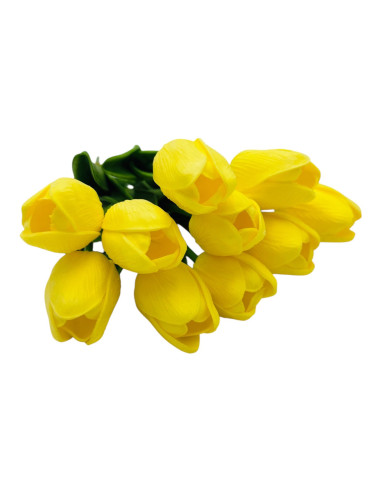 Lalele din Silicon, galben 35 cm –...