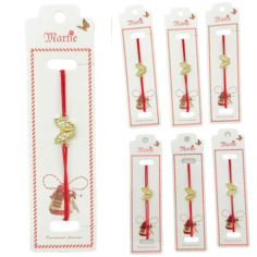 Set 24 de Bratari Martisor, Fluture Dragalas, snur rosu...