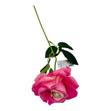 Trandafir elegant artificial, 51cm, calitate superioara, rose, en-gros