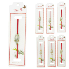 Set 24 de Bratari Martisor, Pure Flower, snur rosu...