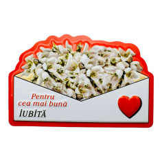 Magnet En-gros, Aranjament cu Ghiocei " Pentru cea mai...
