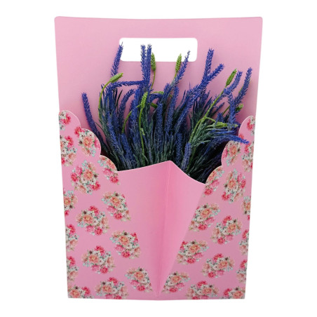 Aranjament floral deosebit cu Lavanda Artificiala, diverse culori, 34×23cm, en-gros