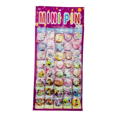 Insignapentru copii, figurine animate, 3×3cm, diverse modele