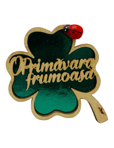 Decoratiune din lemn cu magnet, O...