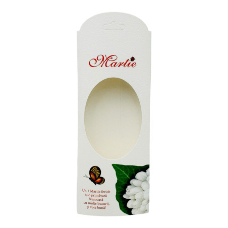 Set 100 Cartoane pentru Martisoare, cu fereastra, 14×5cm, en-gros