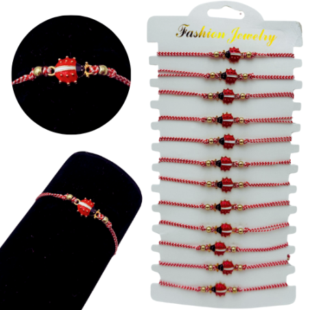 Set en-gros 12 bratari Martisor Gargarita dragalasa, cu margele si snur reglabil