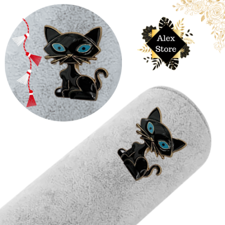 Set 12 brose Martisor en-gros, Pisicuta dragalasa neagra, editie 2025