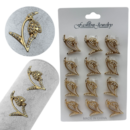 Set 12 brose Martisor en-gros, Ghiocel dragalas, editie 2025