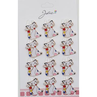 Set 12 Brose Martisor pentru Copii Pisica