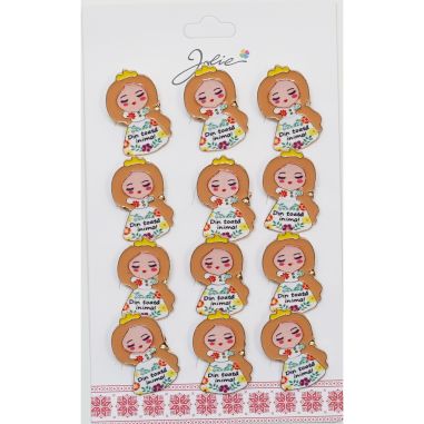 Set 12 Brose Martisor pentru Copii Fetita Din Toata Inima