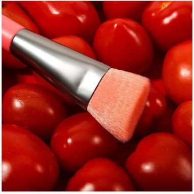 Mini Set Portabil 8 Pensule pentru Machiaj Flippy, Super Soft, Makeup Profesional/Incepatori, Maner Ergonomic, Gentuta Depozitar