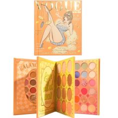 Paleta de Farduri Kevin&Coco, 72 culori, Stil Carte, 3 Straturi, Pudra Compacta, Clasic, Fara Sulfati, 14 x 14 cm, 80 g, multico