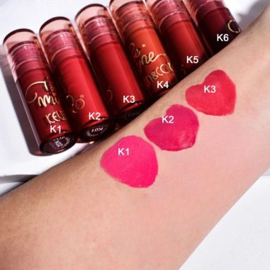Set Rujuri de Buze Mate, KEVIN &amp; COCO, Be Mine 3 Culori, Lip-Gloss, 11 x 7.3 x 2.7cm, Roz, Varianta A