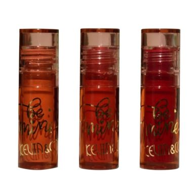 Set Rujuri de Buze Lucioase, KEVIN &amp; COCO, Be Mine 3 Culori, Lip-Gloss, 11 x 7.3 x 2.7cm, Roz-Rosu, Varianta B