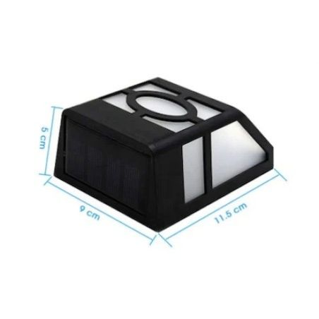 Lampa solara cu senzor Geometric, IP65, Lumina Alb rece, Flippy